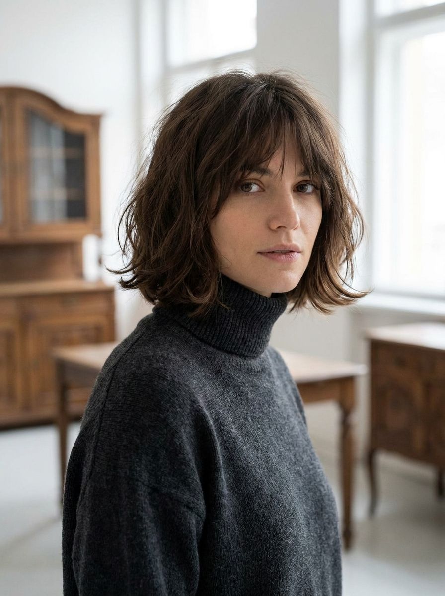 French Bob für dickes Haar - Kurzhaarfrisuren für dickes Haar
